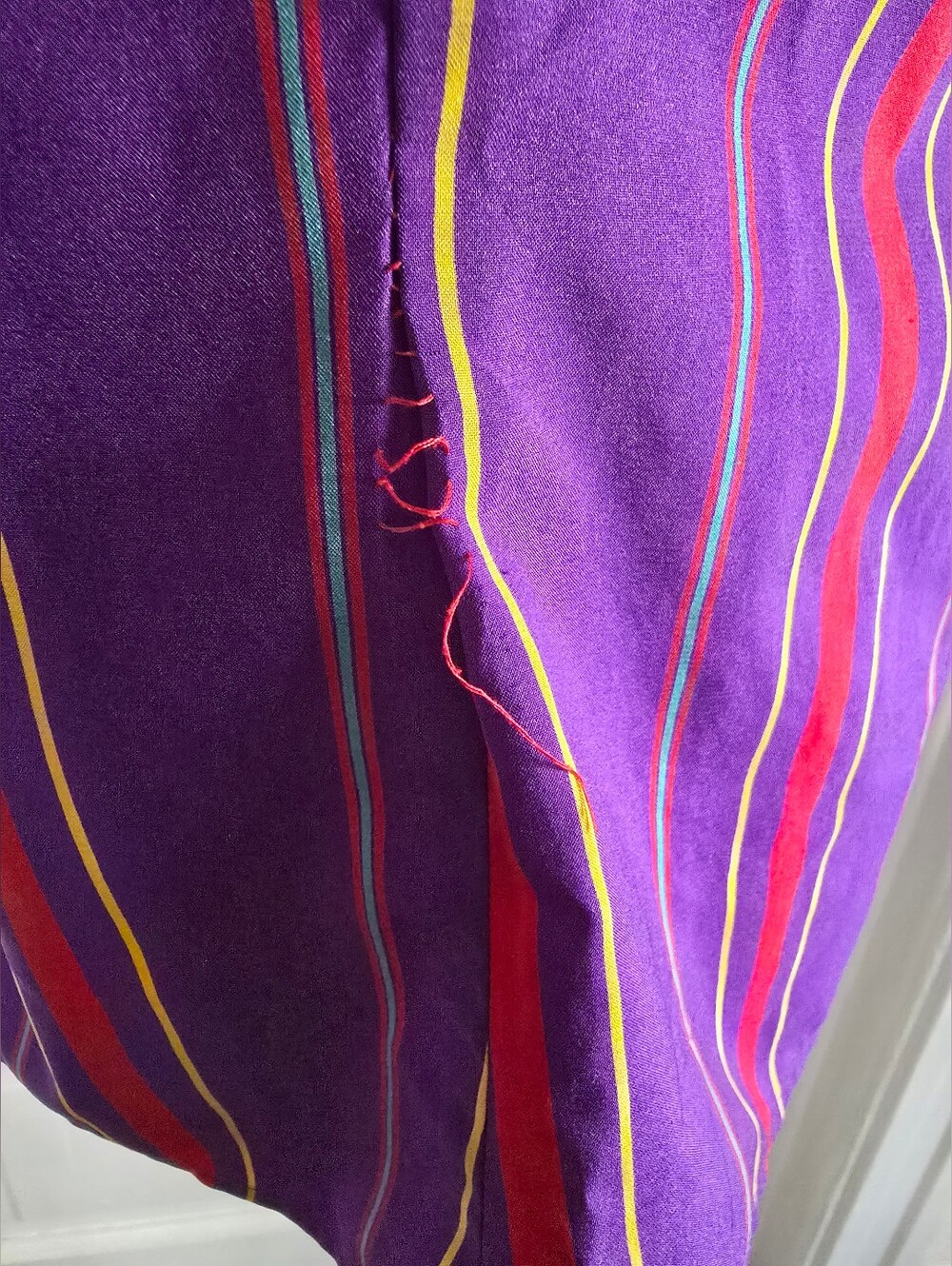 Vintage Josephine Purple Striped Button-Down Shirt - Picture 12 of 12